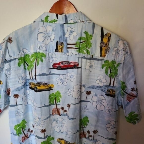 Pineapple Connection Hawaiian Tropical Blue Floral‎ - Picture 13 of 13